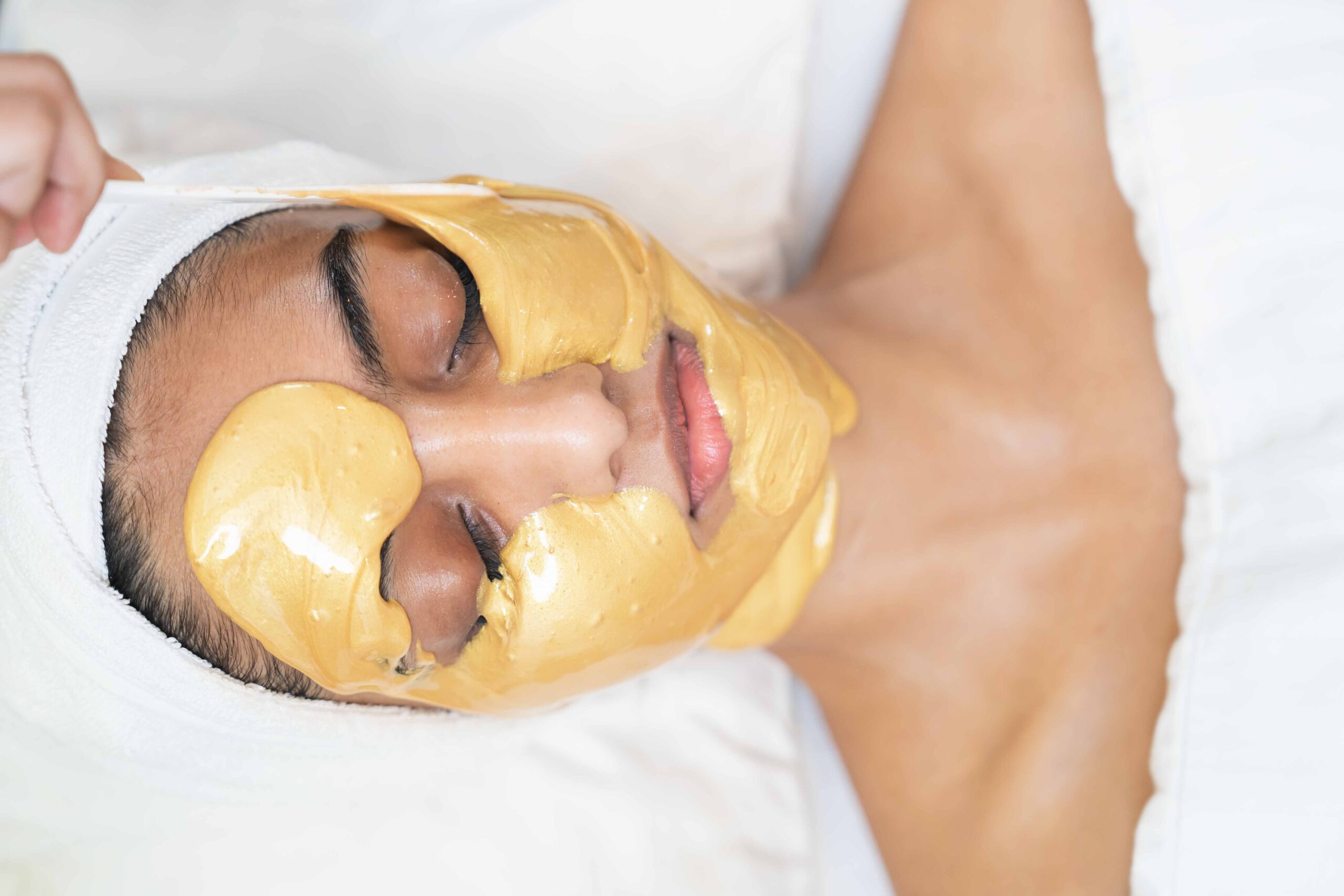 Casmara Gold Facial at Mackcare Skin Clinic: Client receiving luxurious 24k gold treatment for radiant, youthful skin.